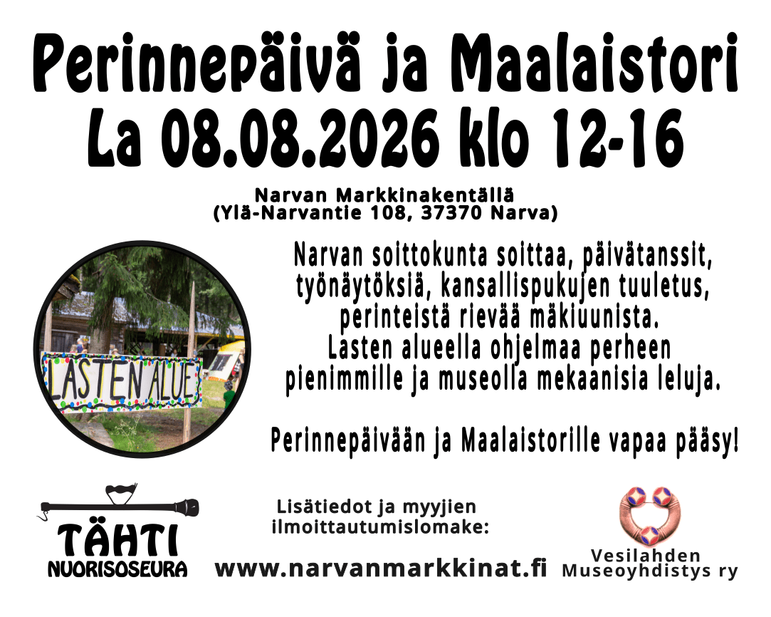 Maalaistorin ja perinnepäivän mainos