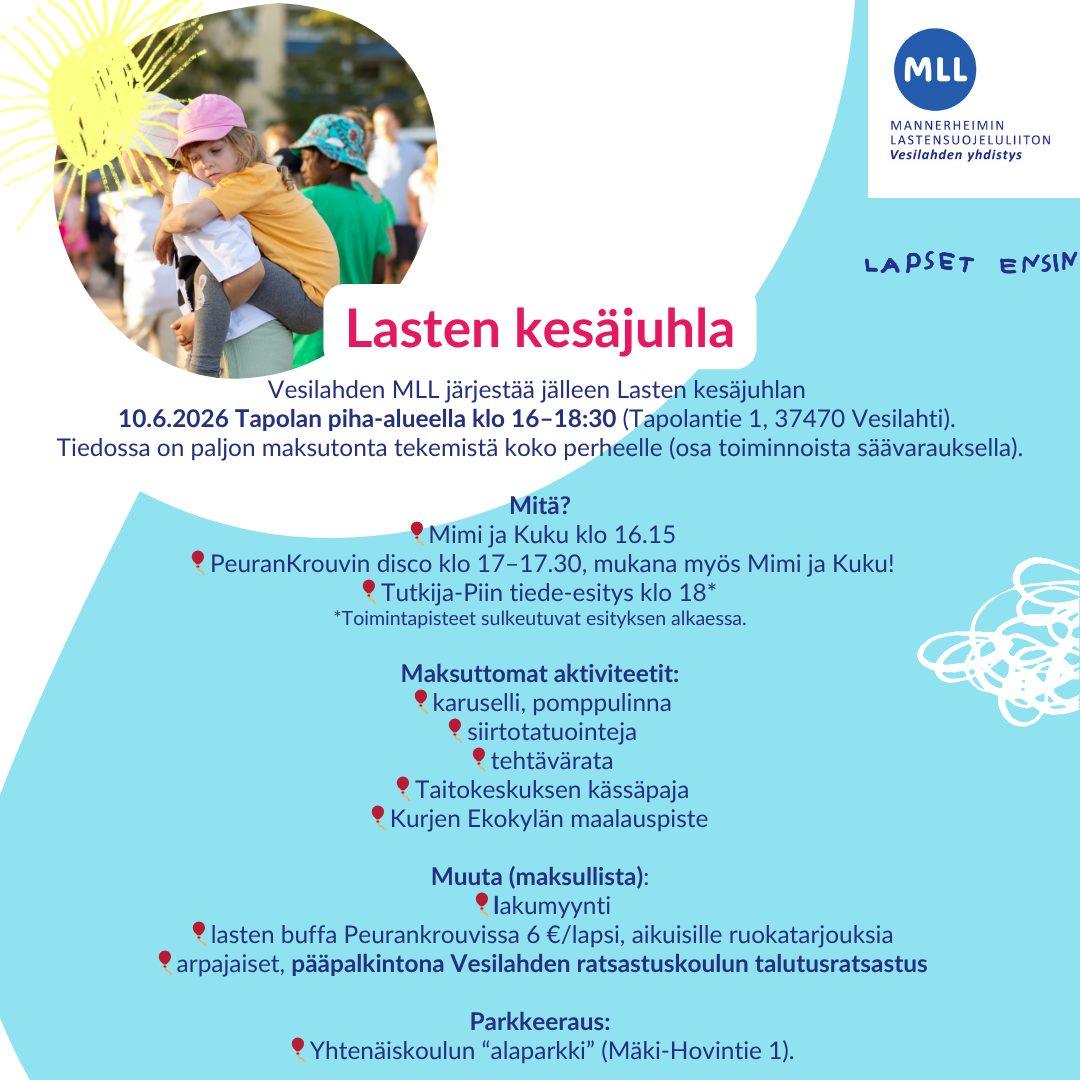 MLL kesäjuhlan esite 2026