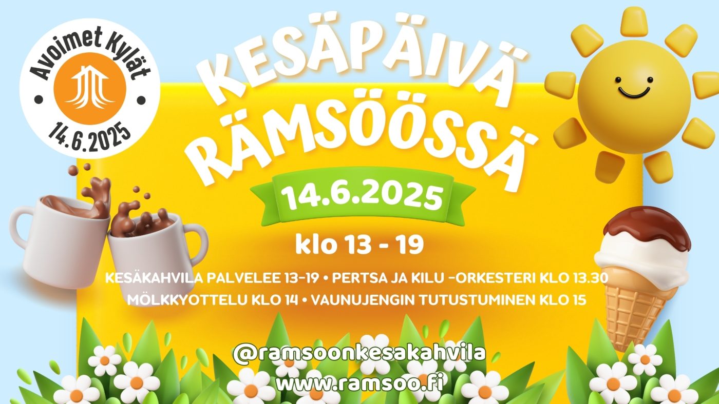 Kesäpäivä Rämsöössä tapahtuman mainos.