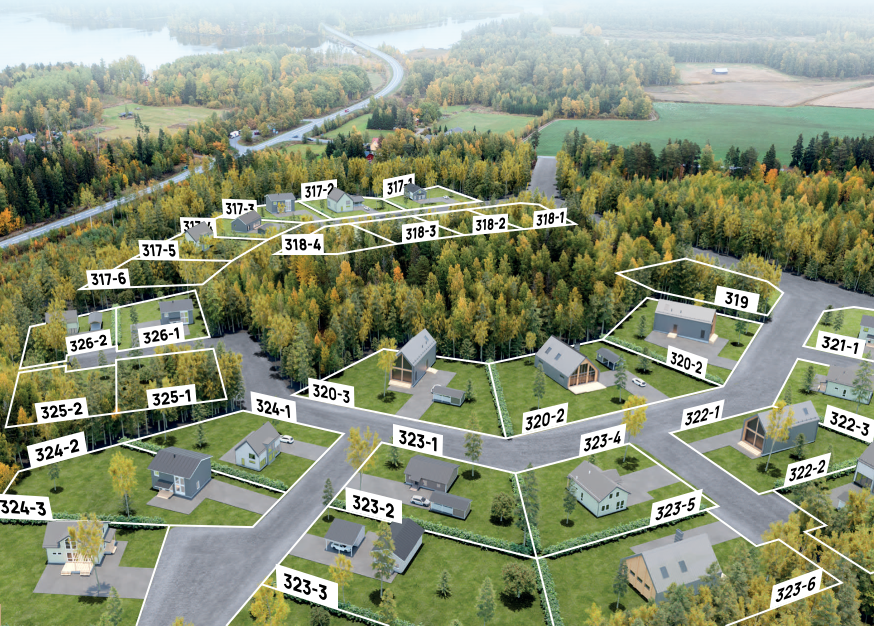 Metsamantereen tonttien numerointi